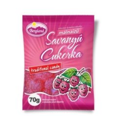 Bergland savanyú cukor Málna 70g /15-30/