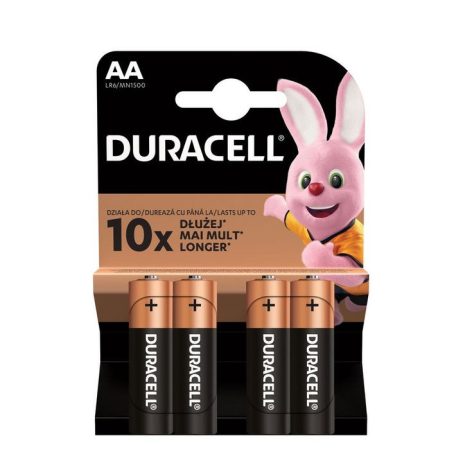 Duracell basic AA 1,5v 4db-os ceruzelem (MN1500) /10/
