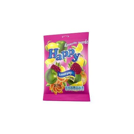 Happy-Vegyesgyümölcs ízű cukor 75g  /15/