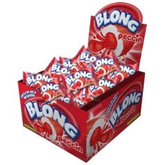 BLONG rágógumi 5g Epres töltött /40/
