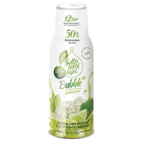 FM Bubble12 Light Szörp Bodza-lime-menta 500ml /8/+DRS