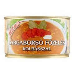 Készétel menü 400g Sárgaborsó főzelék kolbásszal /6/