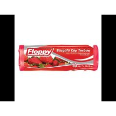 FLOPPY 10db Szemeteszsák húzózáras Eper 55*60cm  /24/