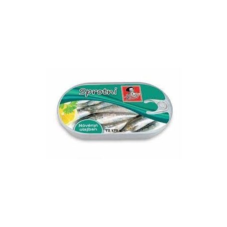 MP Hal Sprotni Növ. Olajban 170g /15/