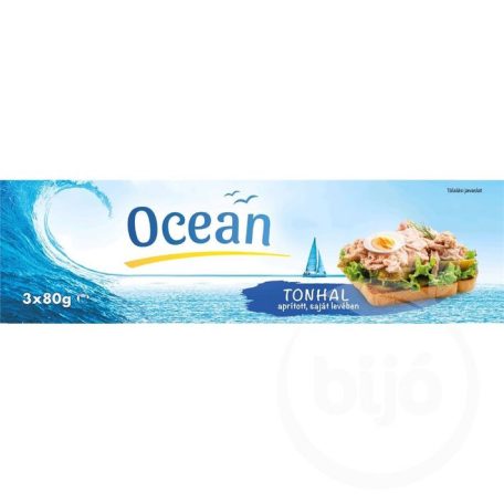 Ocean Aprított Tonhal nat.lében 3*80g