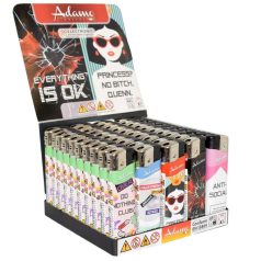 Adamo öngyújtó Mintás KESKENY /50/