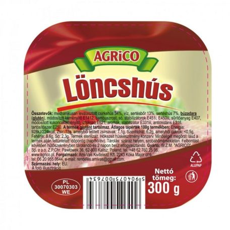 Agrico 300g Löncshús /6/