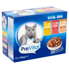 Prevital Alutasakos Macskaeledel 12*100g Vegyes szószos /4/