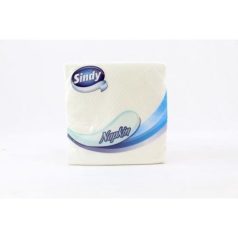 Sindy Szalvéta 45db-os 1rtg fehér 33*33cm /26/