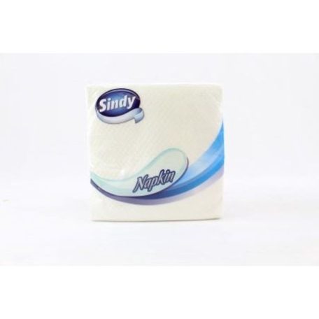 Sindy Szalvéta 45db-os 1rtg fehér 33*33cm /26/