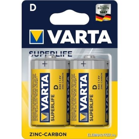 Varta Elem superlife féltartós góliát D 2db-os