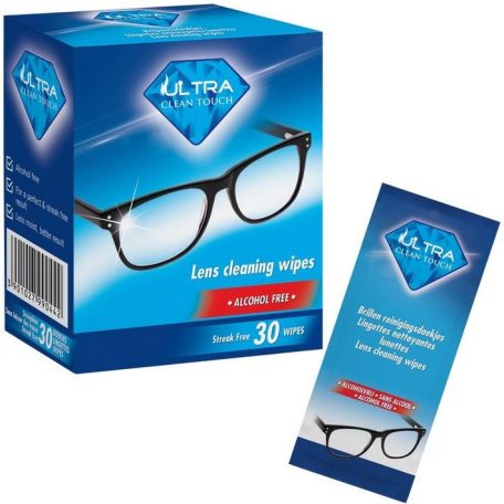 Ultra Clean Touch lencse tisztító törlőkendő 30db-os (alk.ment.)