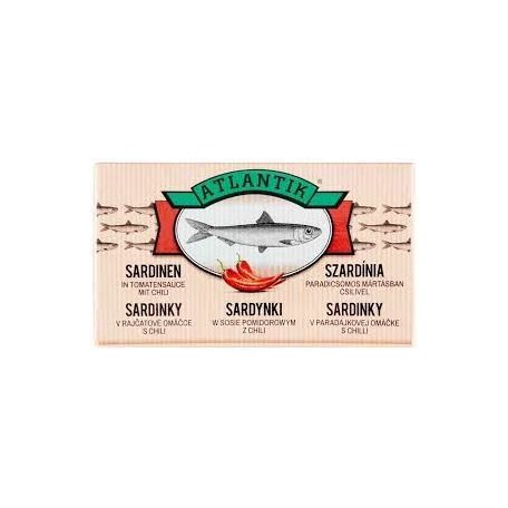 Atlantik szardínia 125/81g paradicsomos chilis