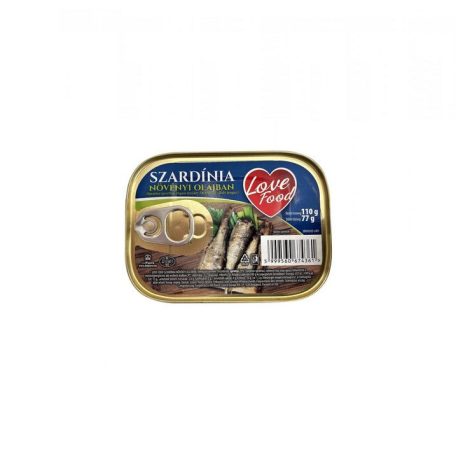 Love Food 110g/72g Szardínia növ.olajban /16/