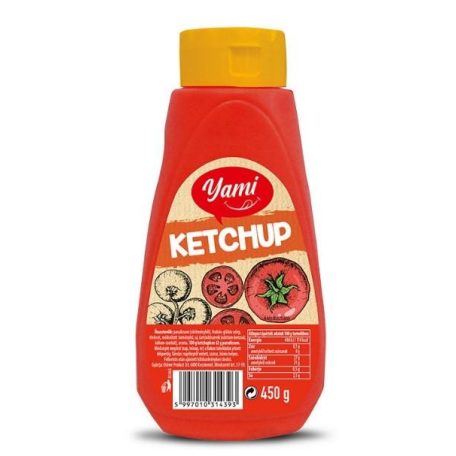 Yami flakonos 450g ketchup /6/