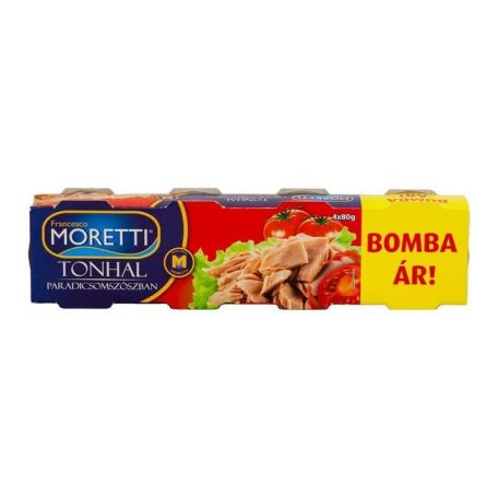 MORETTI Tonhal paradicsom szószban 4*80g /24/