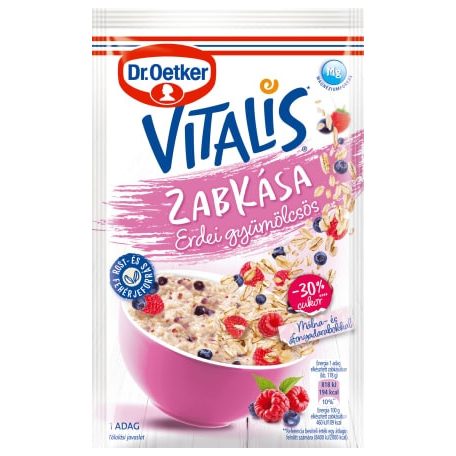 Vitalis zabkása -30% cukor erdei gyümölcs 53g /22/