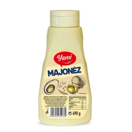 Yami flakonos 490g majonéz /6/