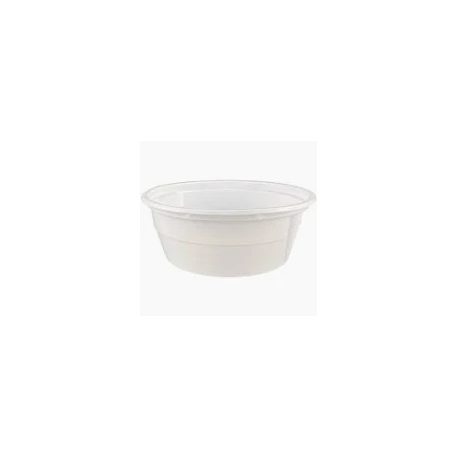 Műanyag gulyástál 500ml fedelezhető fehér /50/