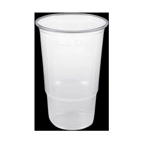 Műanyag pohár 500ml Sörös /50/ (G)