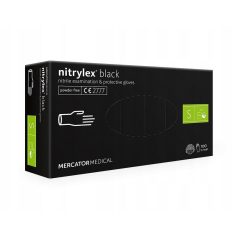 Mercator Nitril kesztyű FEKETE  S-es  /100/