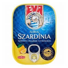 EVA Szardínia 100g növ.olajba citromos /15/
