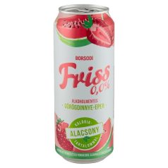 Borsodi Friss Görögdinnye-Eper  0,0% dob 0,5l /24/+DRS