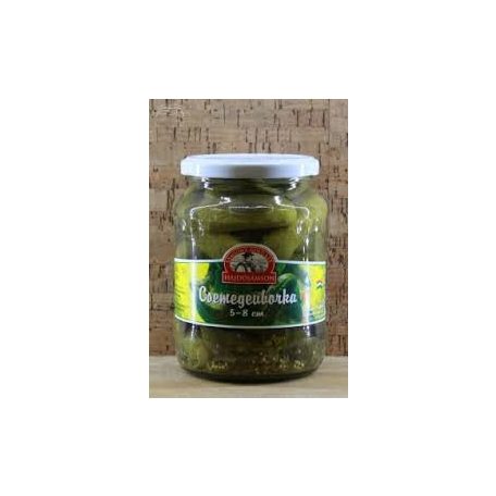Uborka cseresznyepaprikával 3-6cm 720ml /8/