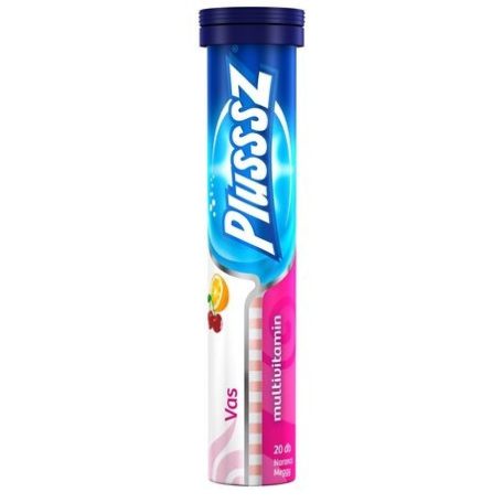 Plusssz Duo pezsgőtabletta 86g Vas+multi /24/