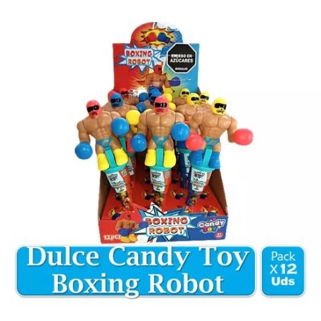 Candy Toys (6) játék cukorkával boxoló /12/