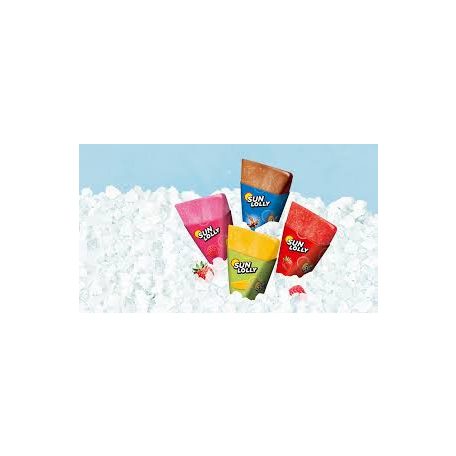 Jégkrém SunLolly Eper ízű 8db/doboz 480ml /12/