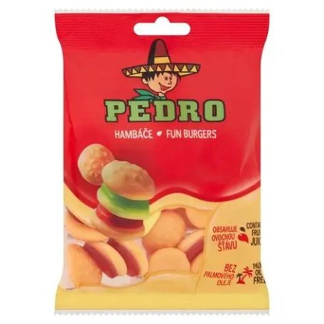 Pedro 80g Fun burgers gumicukor /20/