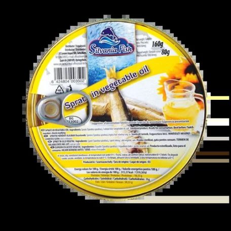 Fish Füstölt Sprotni növényi olajban egész 160g TZ. /30/