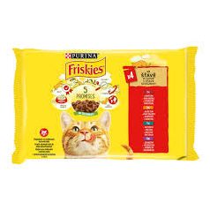 FRISKIES Macska  4*85g (csir.-mar.-bár.-kacs.) /12/