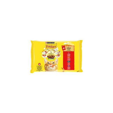 FRISKIES Macska  4*85g (csir.-mar.-bár.-kacs.) /12/
