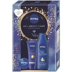   Nivea női aj.csom. All About Care (tej250ml+kézk.100ml+krém30ml)