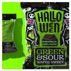 Pergalé HALLOWEEN-Zöld ostya 150g /10/