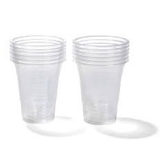 XTE T Pohár műanyag 200ml PP Víztiszta /100/ Erős