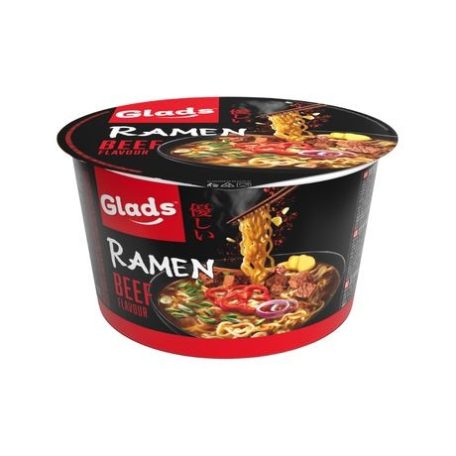 Glads Ramen instant tésztaétel 105g marhahúsos íz /18/