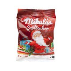 Mikulás Szőlőcukor 75g Eper /24/