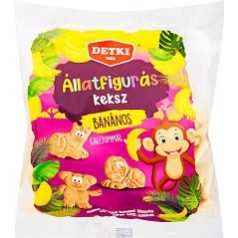 Detki Állatfigurás keksz Banános 160g /24/