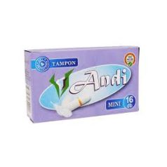Andi tampon mini 16db-os (kék) /20/