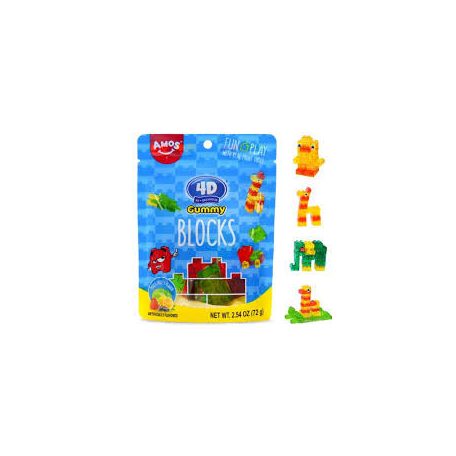 AMOS 4 D gummy blocks 72g /36/