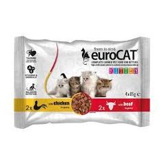Eurocat 4*85g Macska Csirke-marha /13/