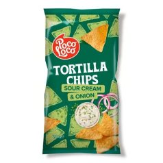 Poco Loco Tortilla chips Hagymás&tejfölös 200g /22/