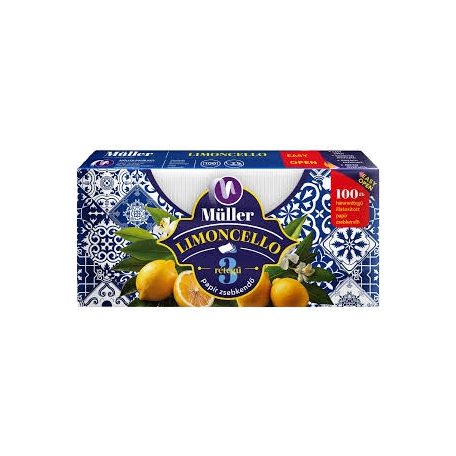 Müller Papírzsebkendő 3rét.Limoncello 100db-os /50/