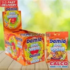 Damla Sour Worms gumicukor 80g /12/