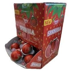 Spanilla eper ízű krémmel töltött zselégolyó 18g /60/