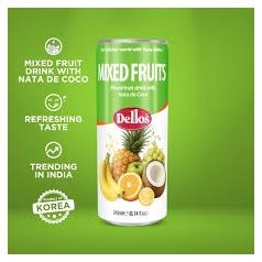 Dellos Fruit Juice-Mixed 240ml /24/+DRS