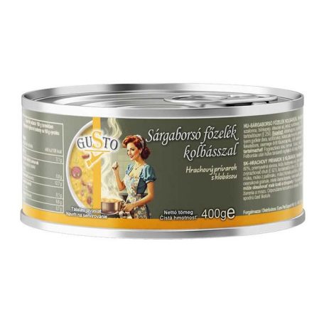 Gusto 400g Sárgaborsó főzelék lecsókolbásszal /6/